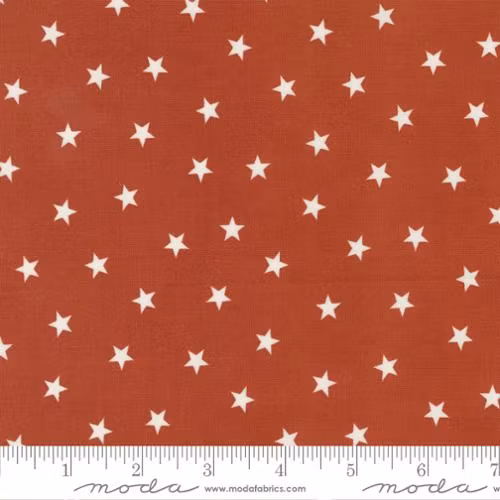 Sunrise Side Rust-rød med hvite stjerner