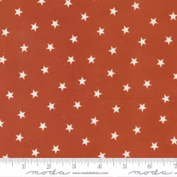 Sunrise Side Rust-rød med hvite stjerner