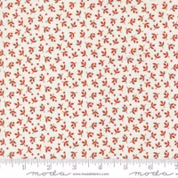 Sunrise Side Amber-hvit med røde blomster