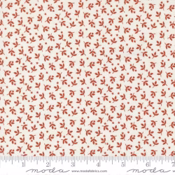 Sunrise Side Amber-hvit med røde blomster