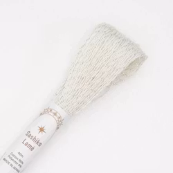 Sashiko Thread 40m - Lame- hvit med glitter