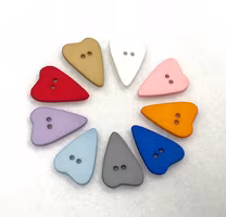 Knapp hjerte  - 28mm plastikk