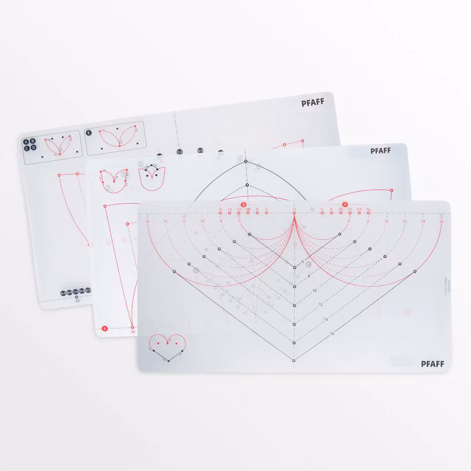 Pfaff CIRCULAR ATTACHMENT TEMPLATES J L