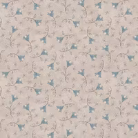 Butterflies and Bloom-gammel rosa med blåklokker