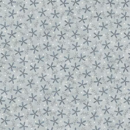 Butterflies and Bloom- lys blå med blå blomster