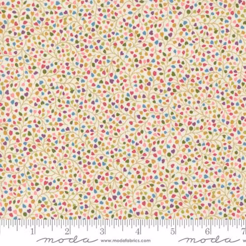 Chelsea Garden-hvit med multi farger