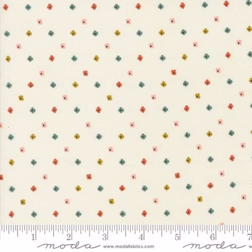 Imaginary Flowers - hvit med små blomster