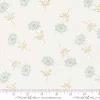 Honeybloom - hvit med blå blomster