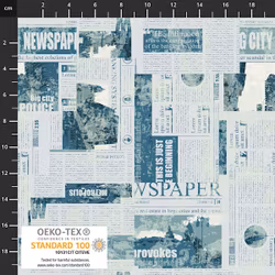 Airy Thistle-avispapir turkis