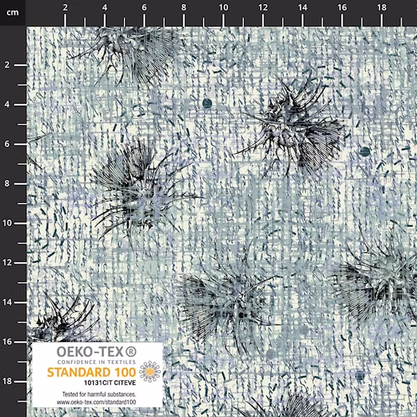 Airy Thistle-skrift turkis