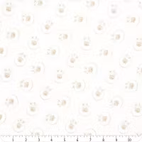 Ridgewood  - hvit med beige roser