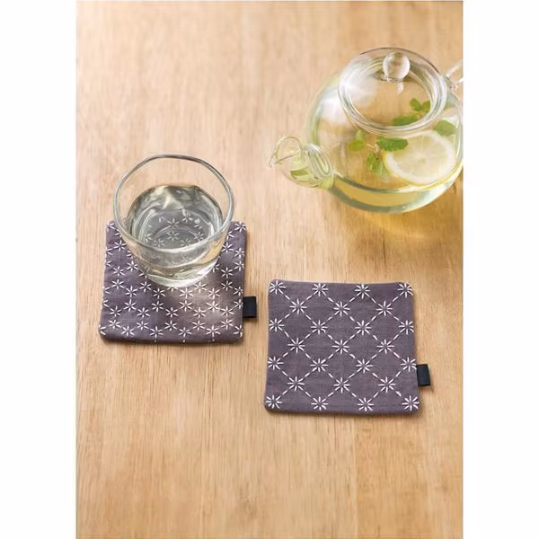 sashiko kit: hidamar broderisett Taupe