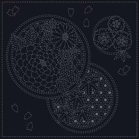 Sashiko Cloth Seasons