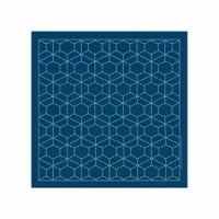 Sashiko sampler Traditional Design Arare-kikko- Indigo