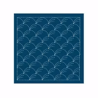 Sashiko sampler Traditional Design Nowaki - indigo