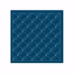 Sashiko sampler Traditional Design Nowaki - indigo