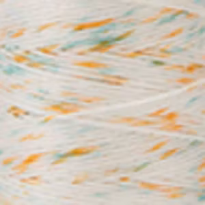 Cosmo Sashiko Thread (flekkete) - hidamari  tråd 30m-hvit med gult