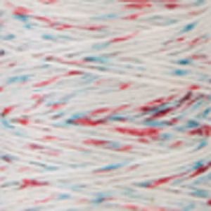 Cosmo Sashiko Thread (flekkete) - hidamari  tråd 30m-hvit med rødt/blått