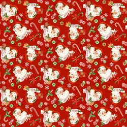 Peppermint Candy - rød med julenisse