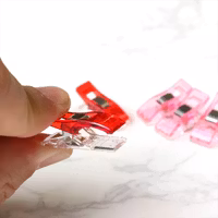 Wonder Clips-rød/rosa