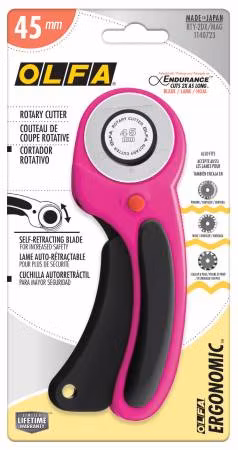 45mm Ergonomic Rotary Cutter-rosa