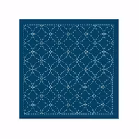 Sashiko sampler Traditional Design Shippo-tsunagi -Navy