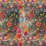 Whimsical Flower Garden- rød små blomster