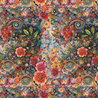 Whimsical Flower Garden- rød små blomster