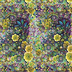 Whimsical Flower Garden- grønn små blomster