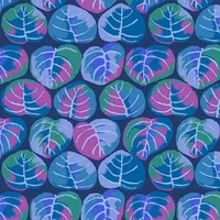 Kaffe Fassett- Palm Leaves blå