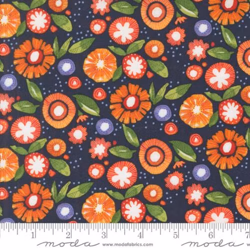 Superbloom-blå med orange blomster