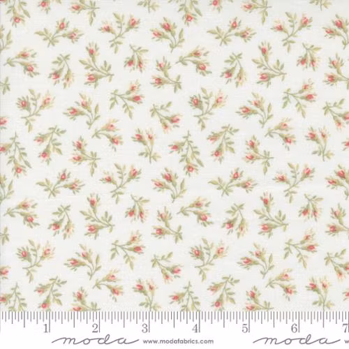 Moda-Muse hvit med små blomster