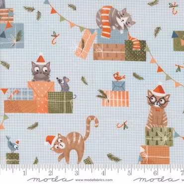 Moda-Purrfect Christmas Frost-lys blå