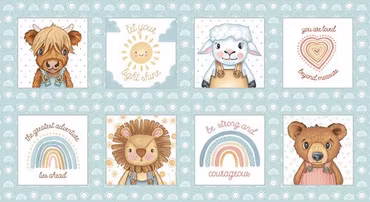 Boho Buddies- panel 60 cm