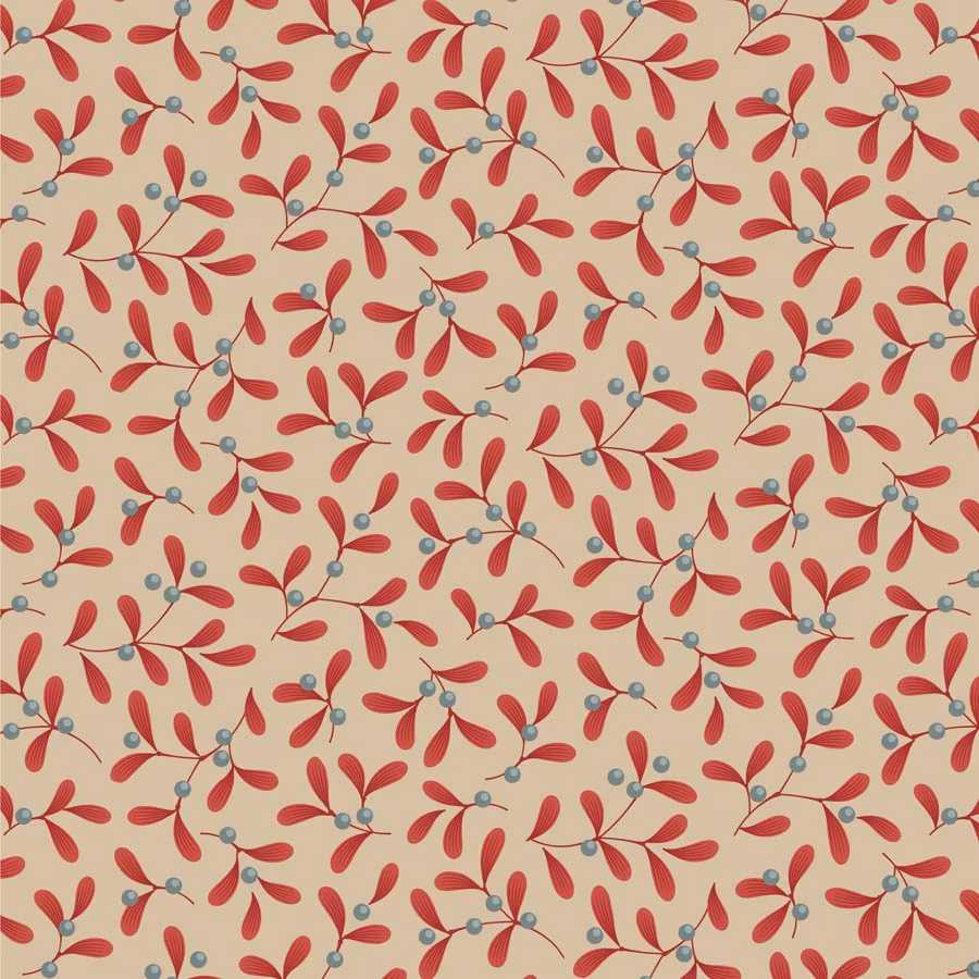 Tilda Merry Little Christmas-misteltoe Red