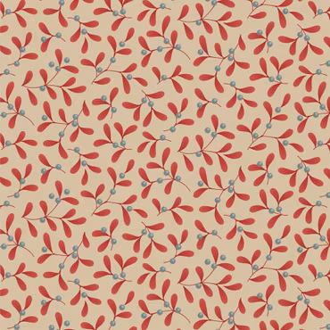 Tilda Merry Little Christmas-misteltoe Red