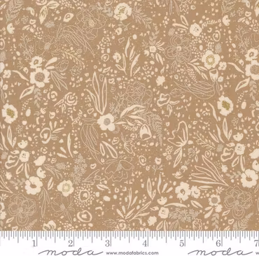 Foraged Found and Hand Me Down-brun blomster