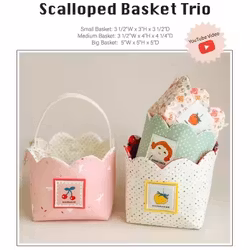 Scalloped Basket Trio