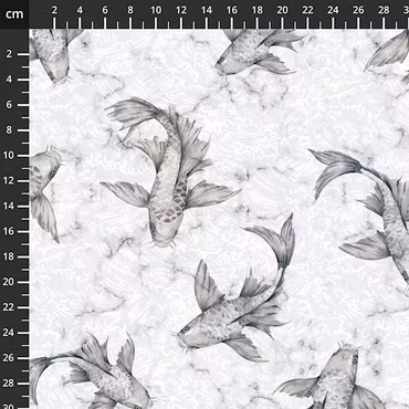 Hikari- Koi fisk grå