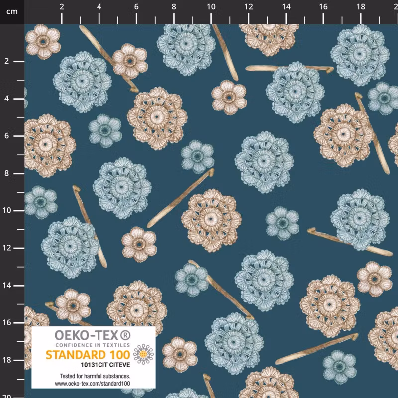 Cosy Knit-heklenål blå