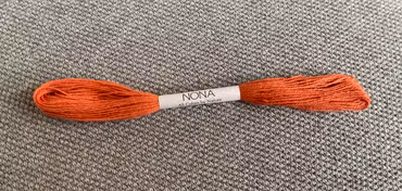 Nona-japansk håndfarget tråd - Indian Madder orange