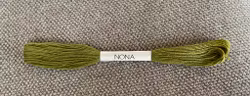 Nona-japansk håndfarget tråd - Indigo/onion mosegrønn