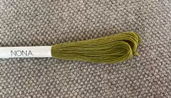 Nona-japansk håndfarget tråd - Indigo/onion mosegrønn