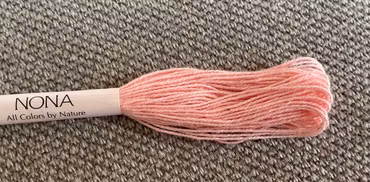 Nona-japansk håndfarget tråd - Cochineal lys rosa
