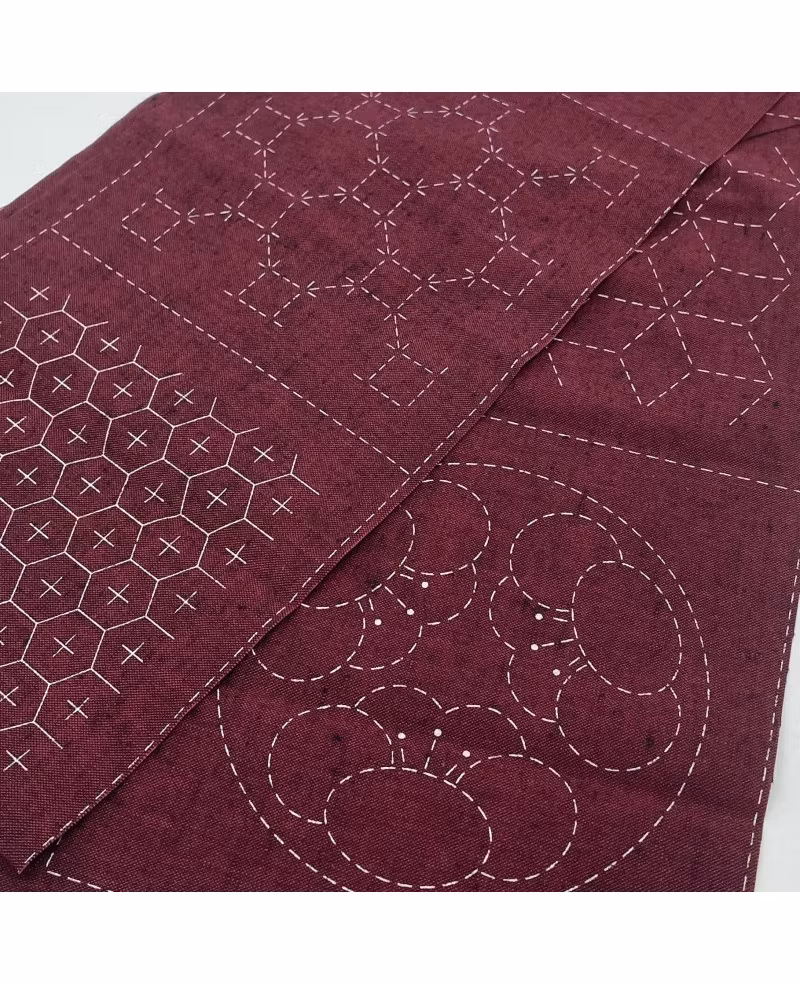Sashiko - Seven treasure panel