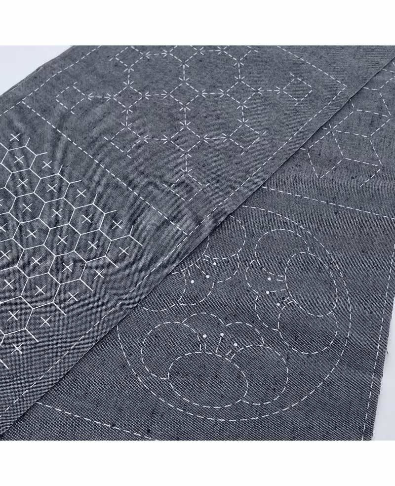 Sashiko - Seven treasure panel