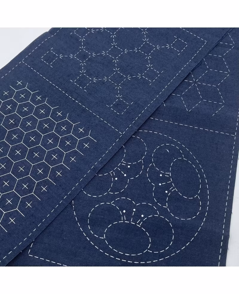 Sashiko - Seven treasure panel