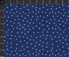 Emi Yuki-Blå sashiko mini blomster
