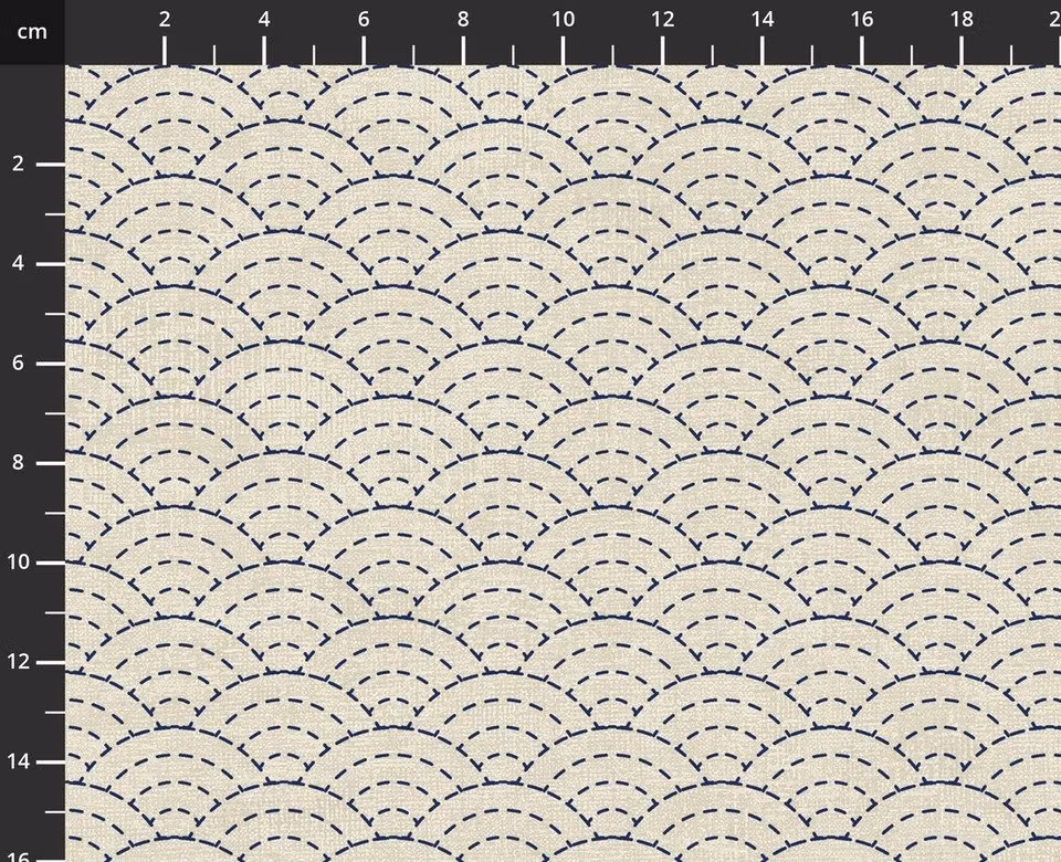 Emi Yuki-Krem sashiko bølger