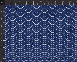Emi Yuki-Blå sashiko bølger
